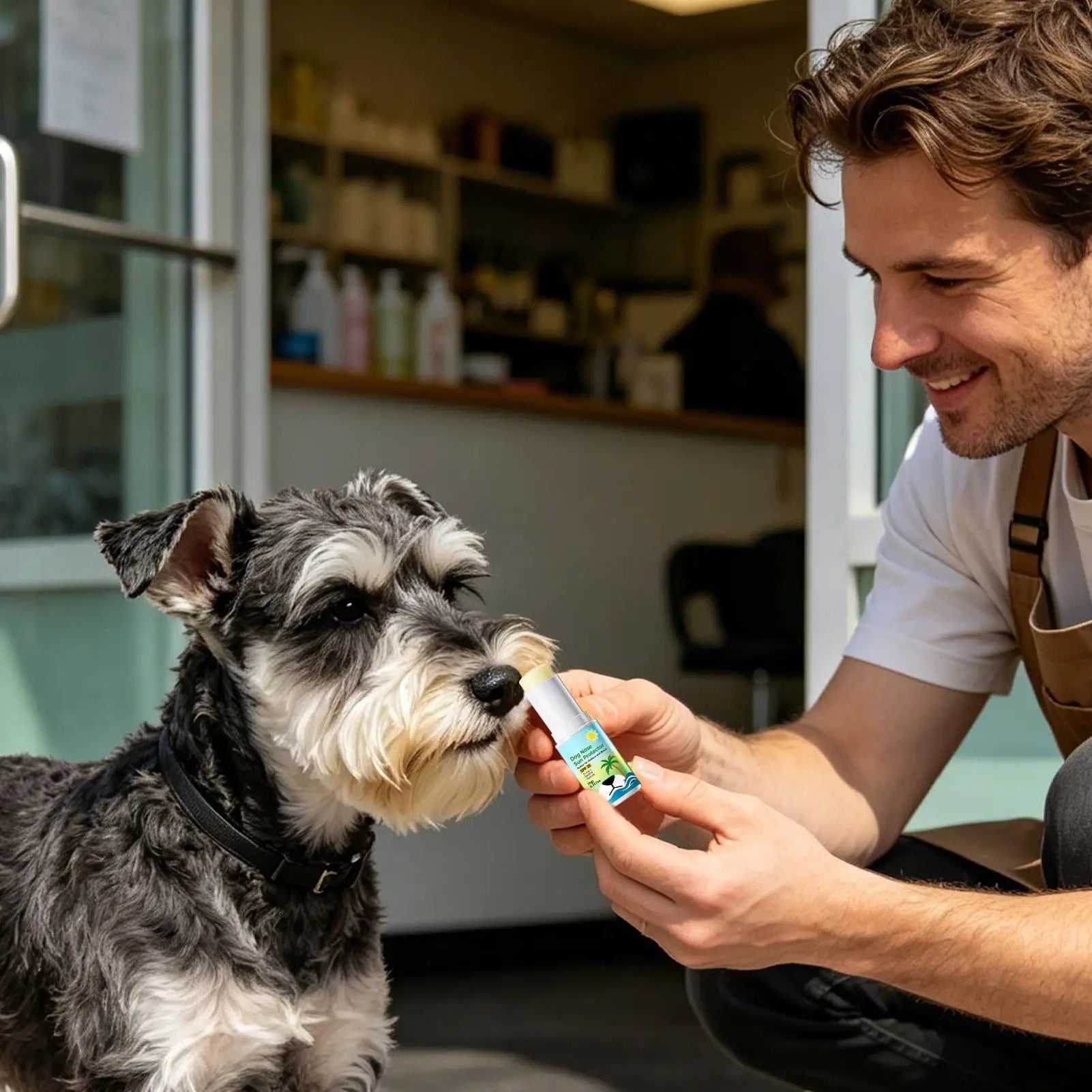 SPF 25 Dog Sunscreen Balm Safe Gentle Non Greasy Universal Summer Sun Protection for Dogs Pet Parents Family Friends Outdoo