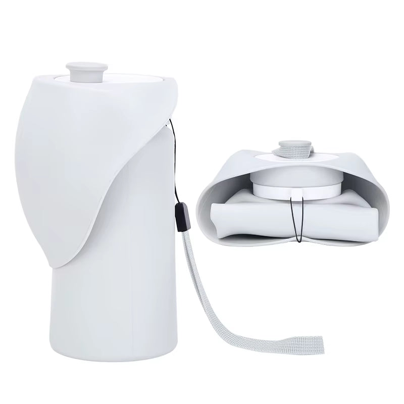 Food Grade Silicon 550Ml Pet Water Bottle Outdoor Dog Feeder Dispenser Drinking Bottle for Dogs Walking