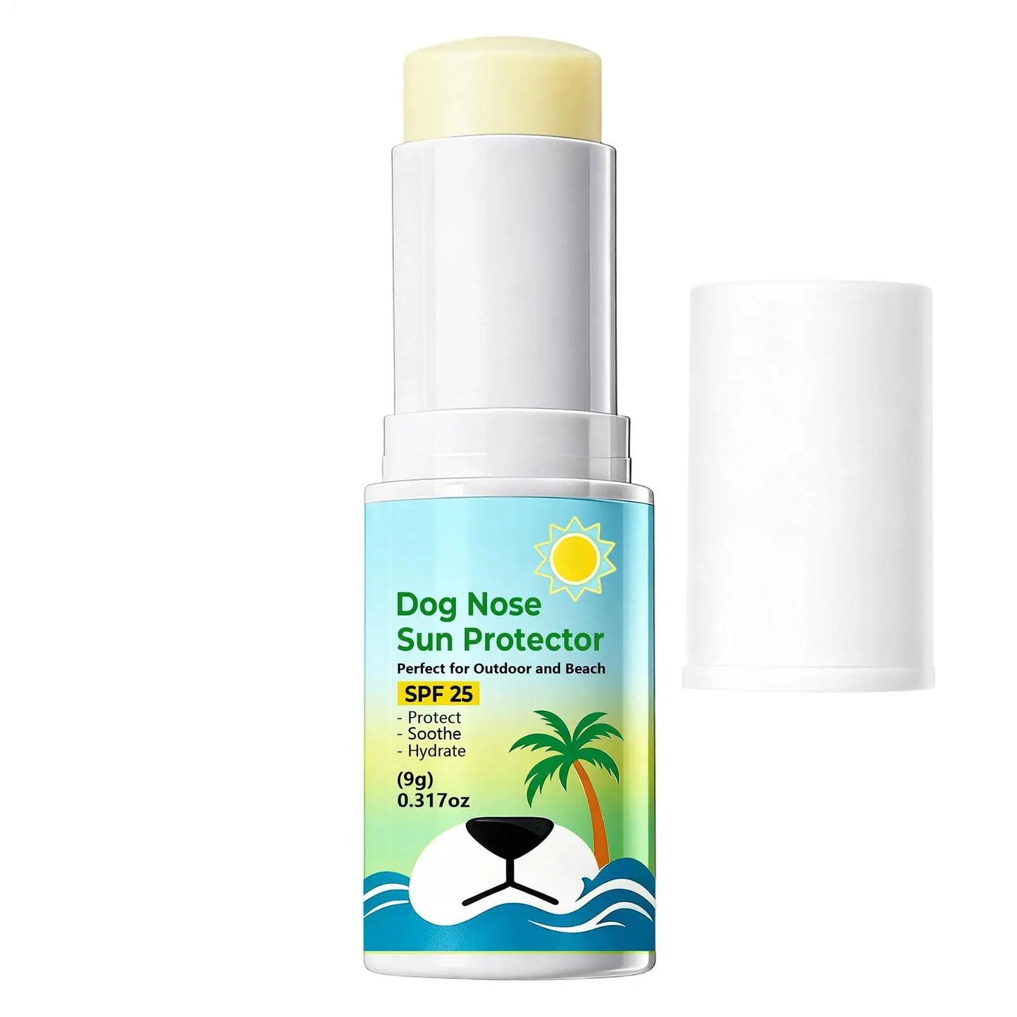 SPF 25 Dog Sunscreen Balm Safe Gentle Non Greasy Universal Summer Sun Protection for Dogs Pet Parents Family Friends Outdoo