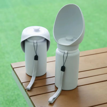 Food Grade Silicon 550Ml Pet Water Bottle Outdoor Dog Feeder Dispenser Drinking Bottle for Dogs Walking